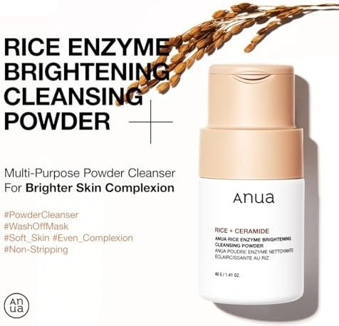 Anua Rice Enzyme Brightening Cleansing Powder Καθαρισμού Προσώπου για Ακνεϊκές Επιδερμίδες 40gr