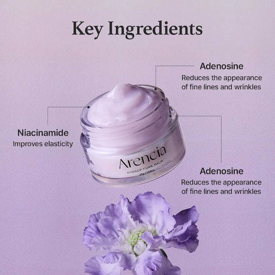 Arencia Hyssop Fume Ενυδατικό & Αντιγηραντικό Balm Προσώπου με Νιασιναμίδη 30gr