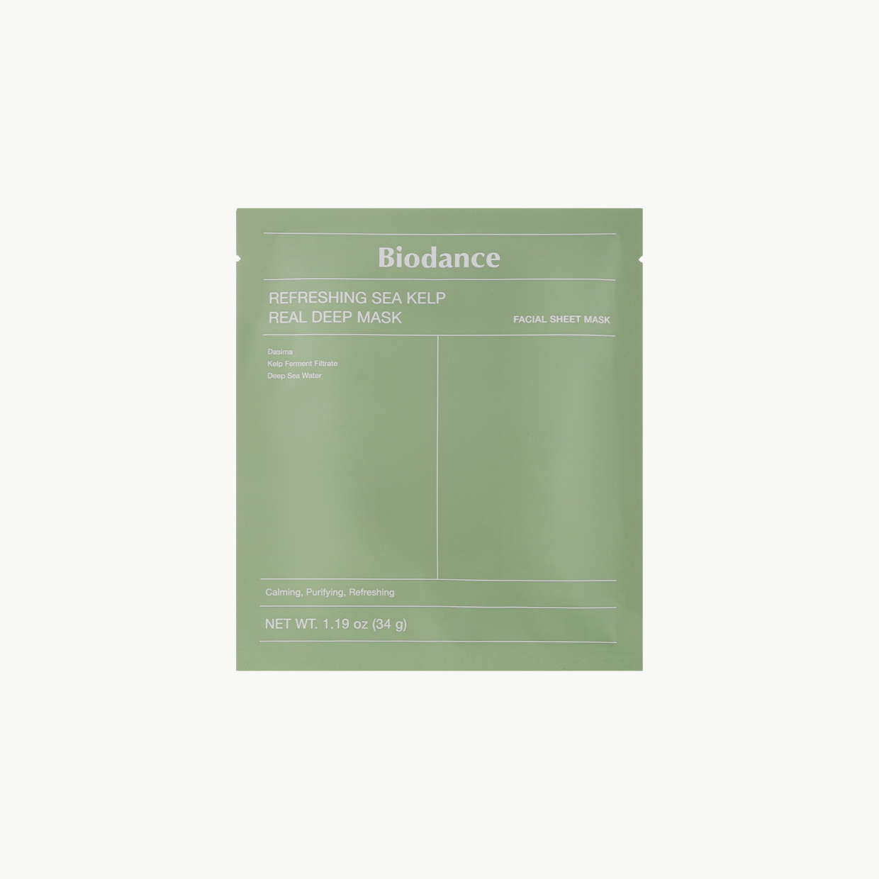 Biodance Refreshing Sea Kelp Μάσκα Προσώπου 34gr