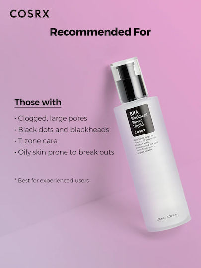 Cosrx BHA Blackhead Power Liquid Face Mist Τόνωσης Προσώπου με Υαλουρονικό Οξύ για Όλους τους Τύπους 100ml