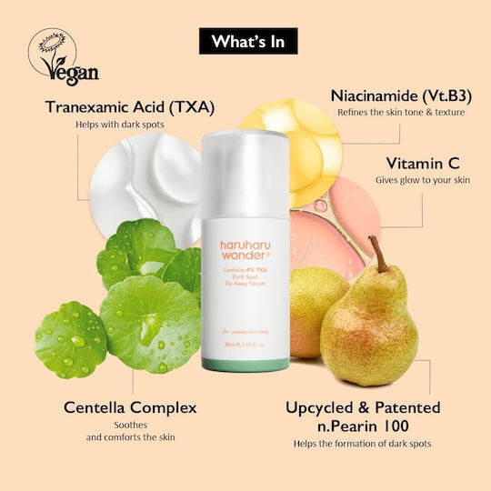 Haruharu Wonder Καταπραϋντικό Serum Προσώπου με Centella Asiatica & Νιασιναμίδη για Πανάδες & Λεύκανση 30ml