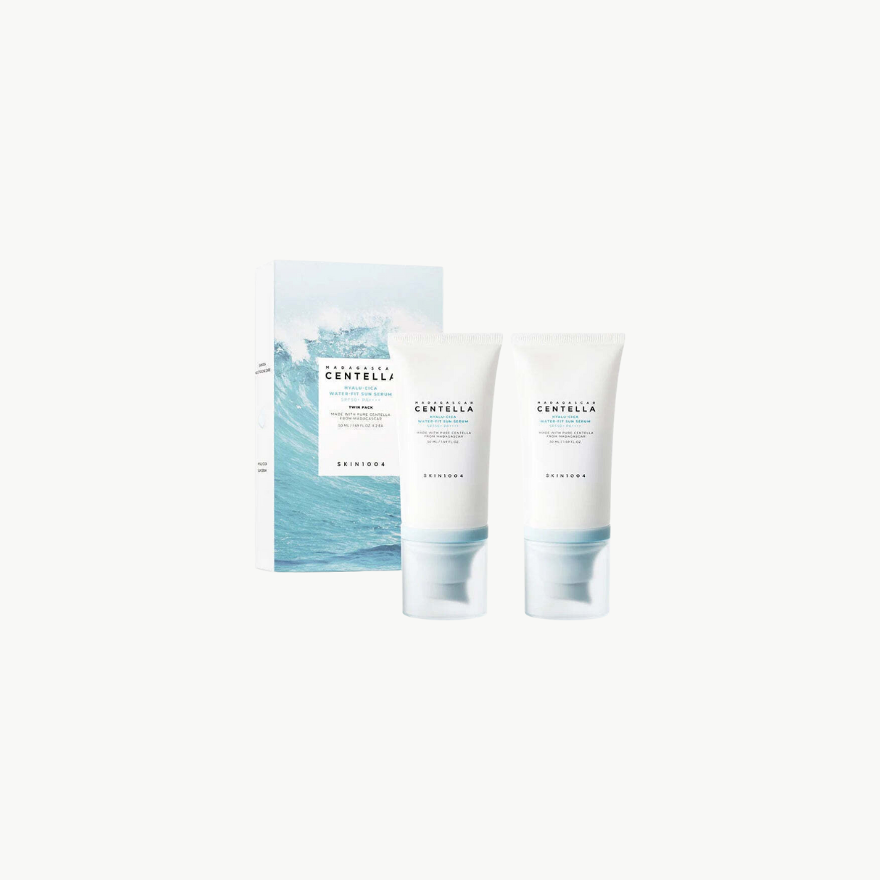 Skin1004 Madagascar Centella Hyalu-Cica Water-Fit Sun Serum Αντηλιακή Κρέμα Προσώπου SPF50+ 2x50ml