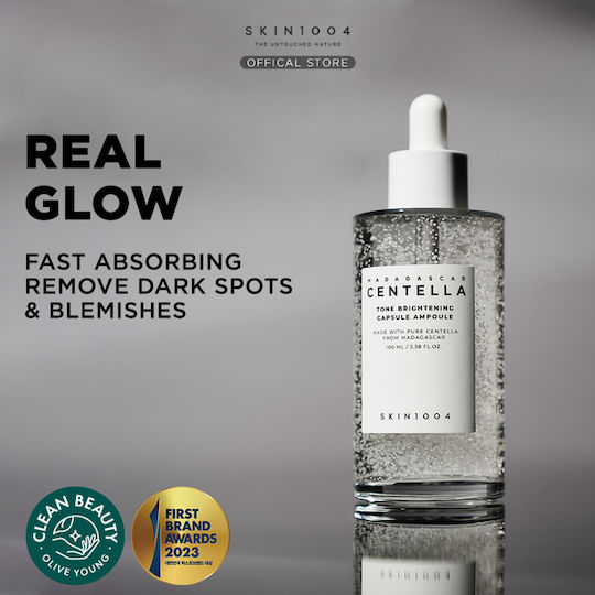 Skin1004 Madagascar Centella Tone Brightening Capsule Ampoule Καταπραϋντικό & Ενυδατικό Serum Προσώπου με Βιταμίνη C & Νιασιναμίδη για Αποτοξίνωση & Λάμψη 50ml