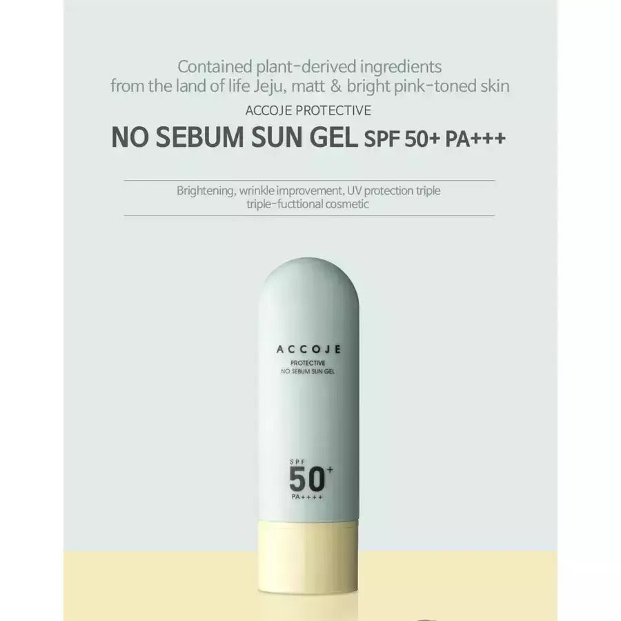 Accoje Mineral Αντηλιακό Gel Προσώπου SPF50 50ml