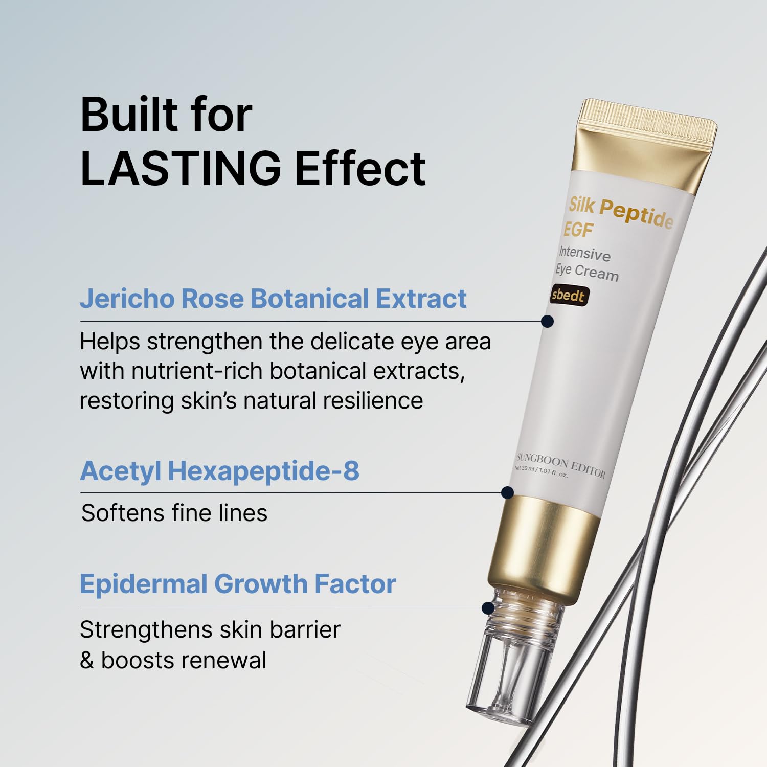 Silk Peptide EGF Intensive Eye Cream - Αντιγηραντική Κρέμα Ματιών με EGF, Ρετινόλη & Πεπτίδια