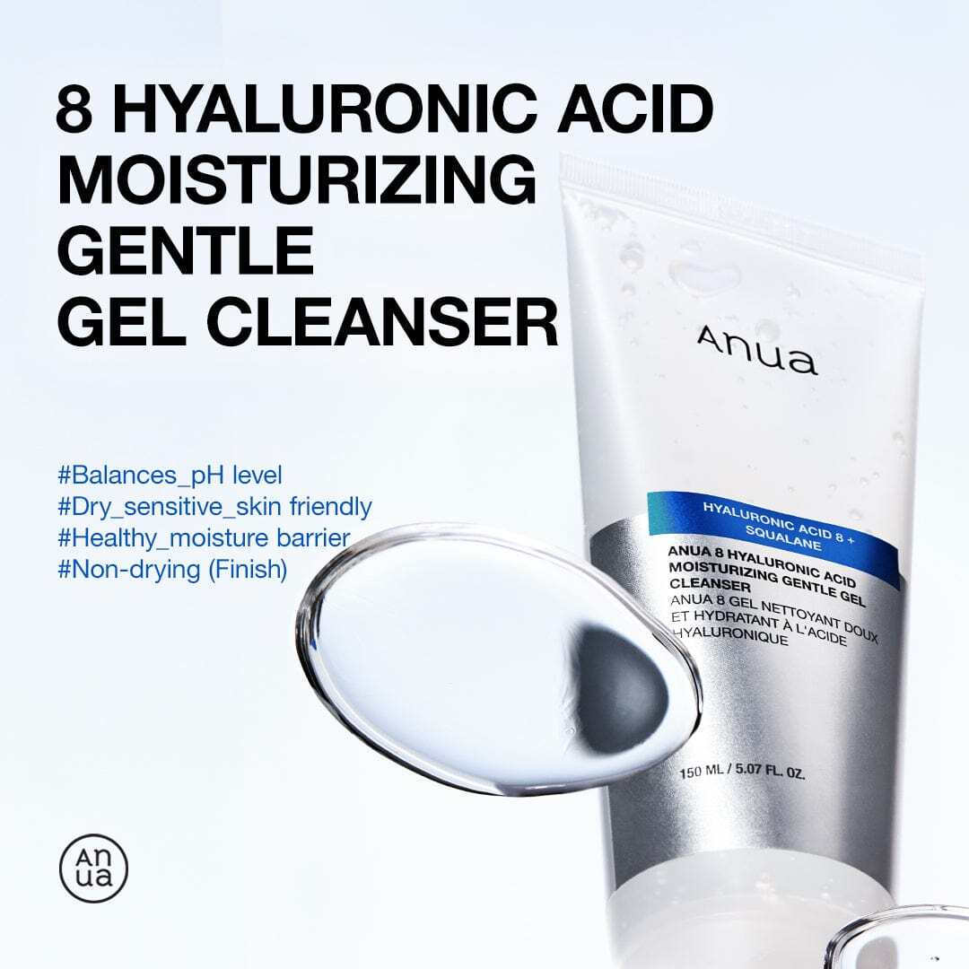 Anua 8 Hyaluronic Acid Moisturizing Gentle Gel Καθαρισμού Προσώπου 150ml
