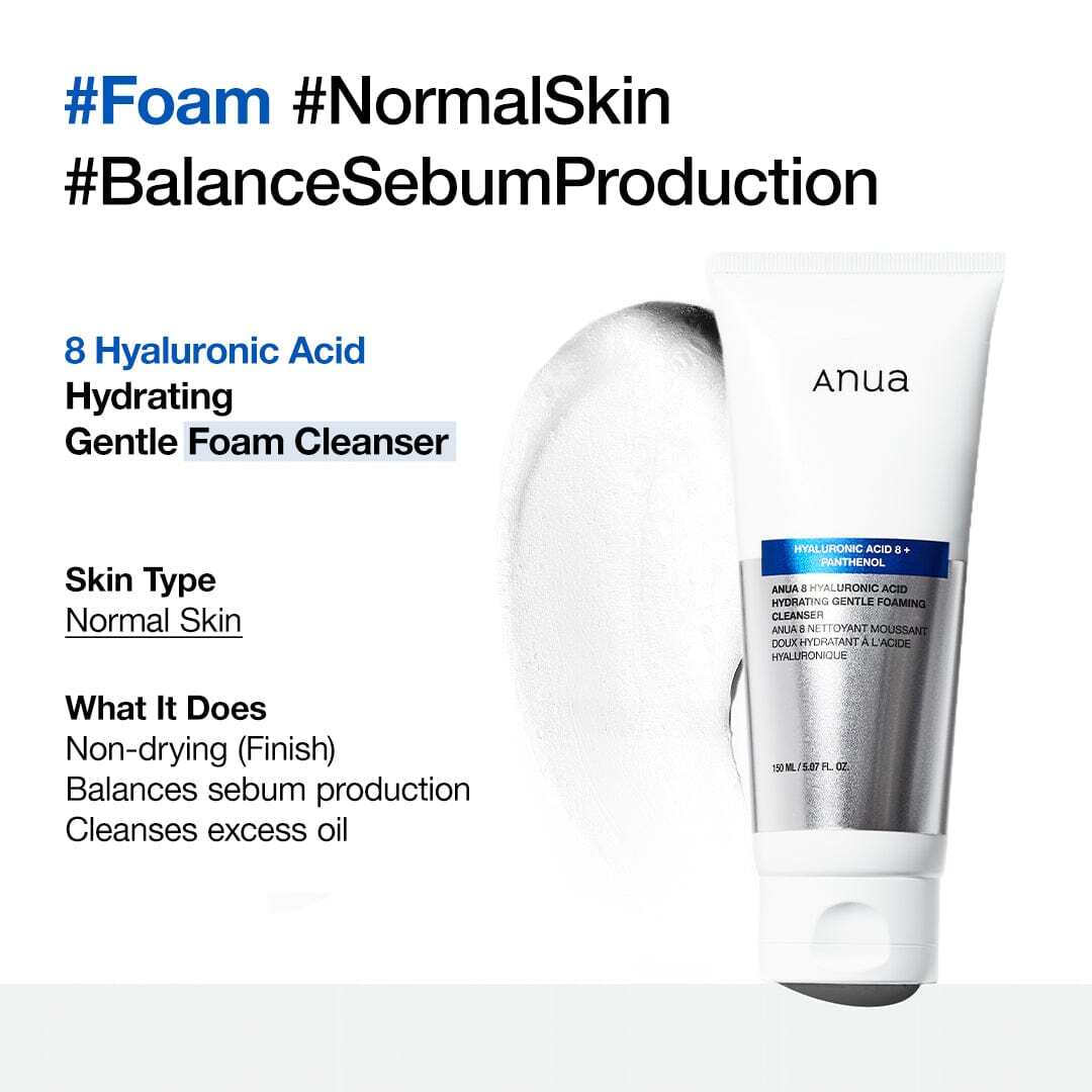 Anua 8 Hyaluronic Acid Moisturizing Gentle Gel Καθαρισμού Προσώπου 150ml