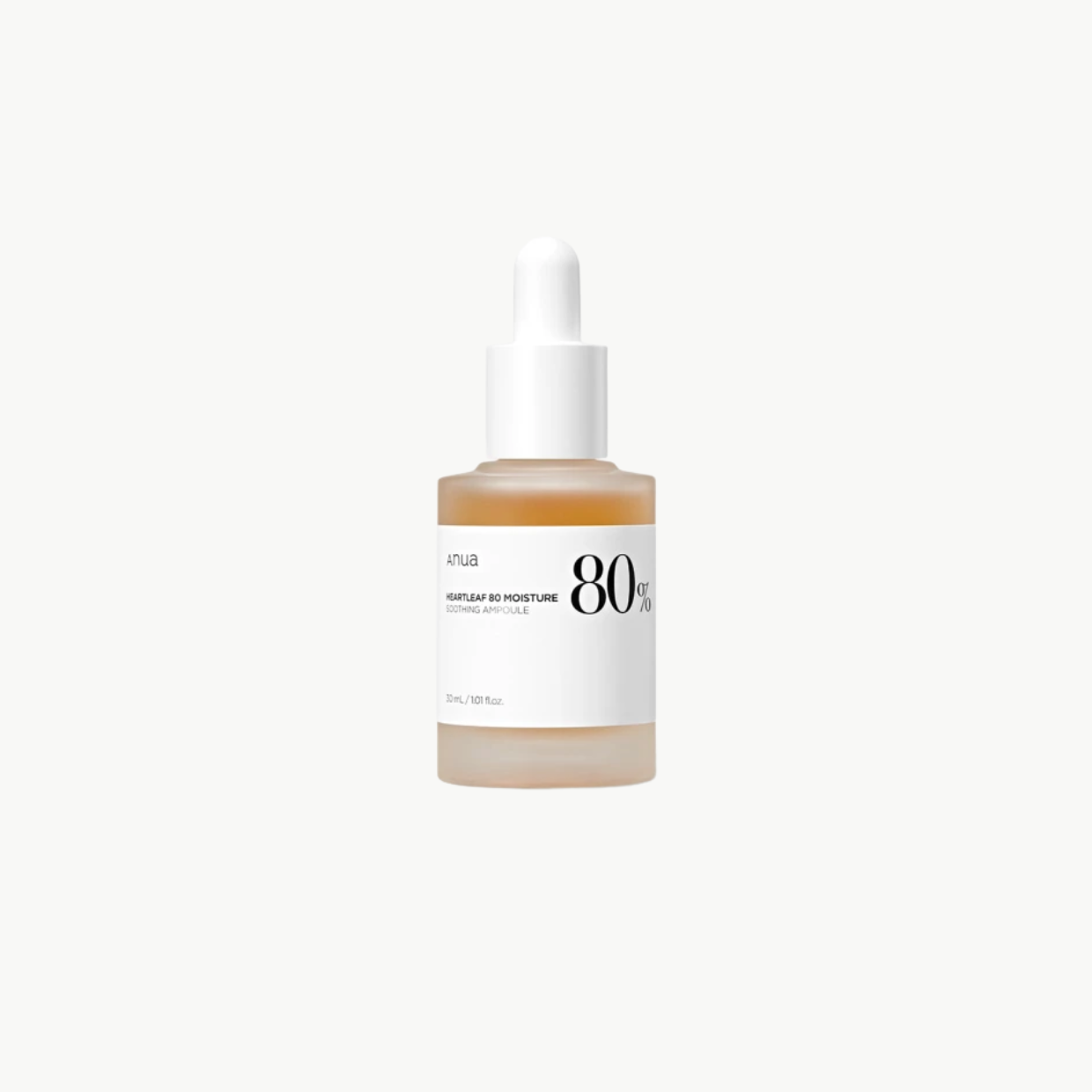 Anua Heartleaf 80% Soothing Ampoule Αντιγηραντικό Essence Προσώπου με Υαλουρονικό Οξύ & Βιταμίνη B5 30ml