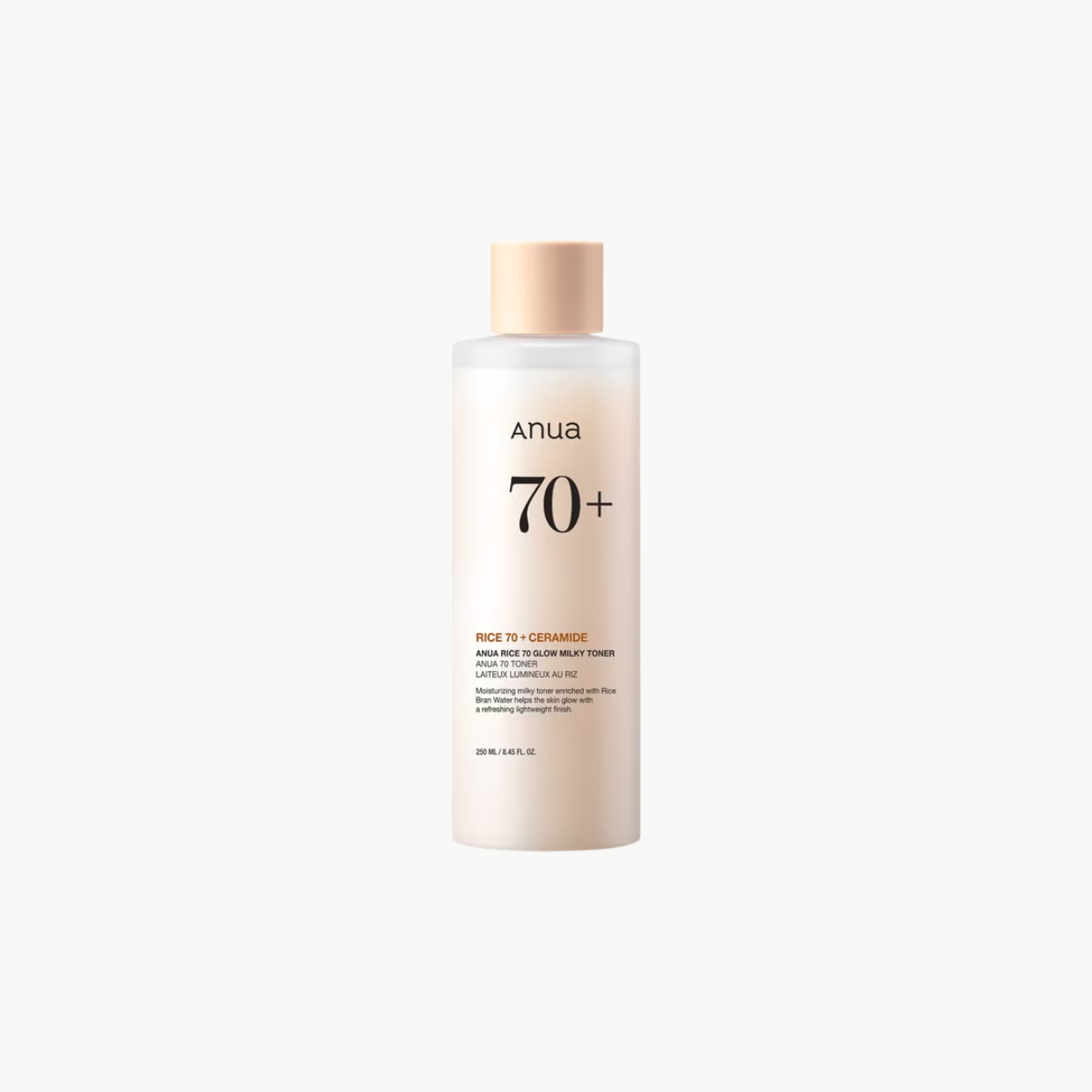 Anua Rice 70 & Ceramide Υγρό Τόνωσης Προσώπου με Υαλουρονικό Οξύ και Παράγωγα Ρυζιού 250ml