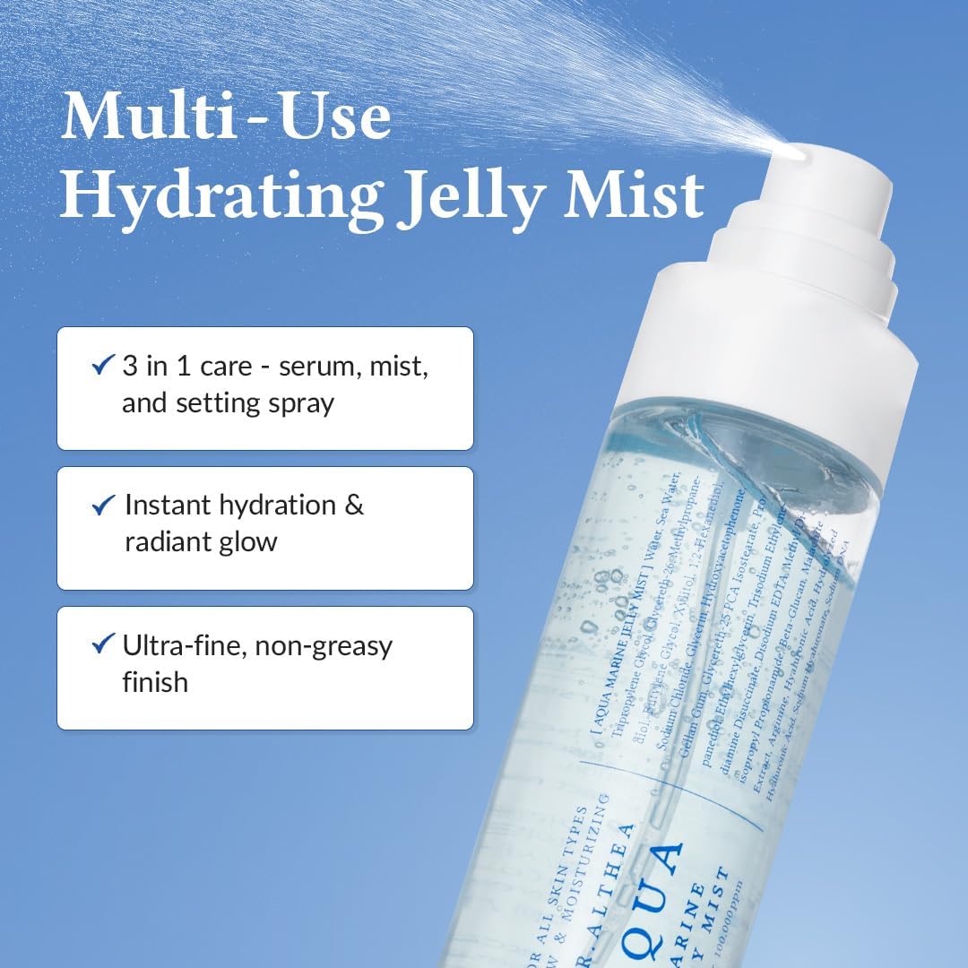 Aqua Marine Jelly Mist – Δροσιστικό Vegan Mist Ενυδάτωσης & Λάμψης