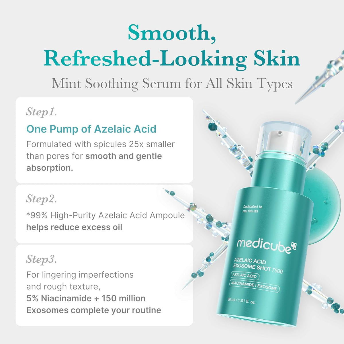 Azelaic Acid Exosome Shot Serum 7500 – Εντατικός Ορός Εξισορρόπησης & Βελτίωσης Υφής με Αζελαϊκό Οξύ