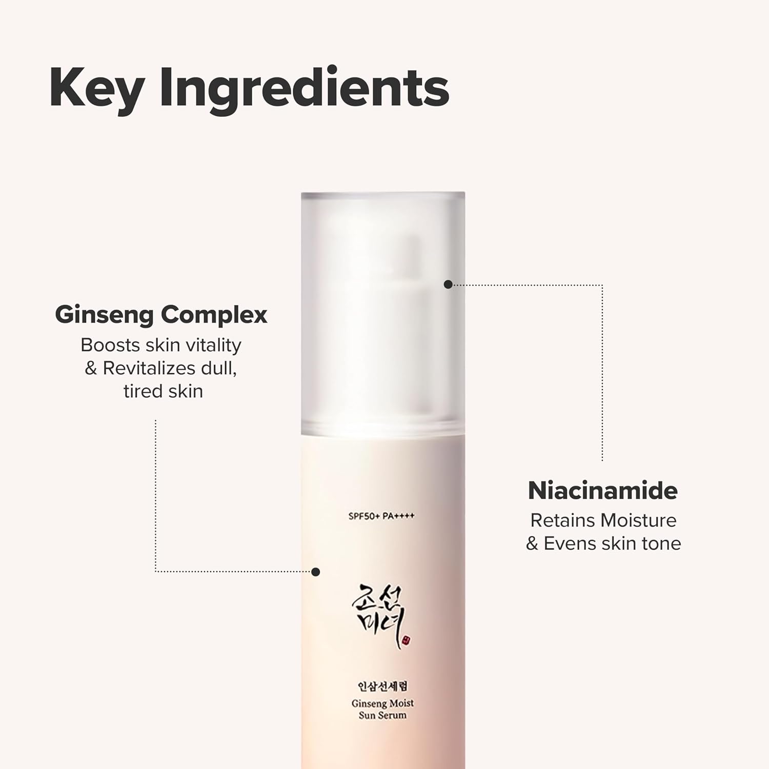Beauty of Joseon Ginseng Moist Sun Serum Αντηλιακό Serum για το Σώμα SPF50 50ml