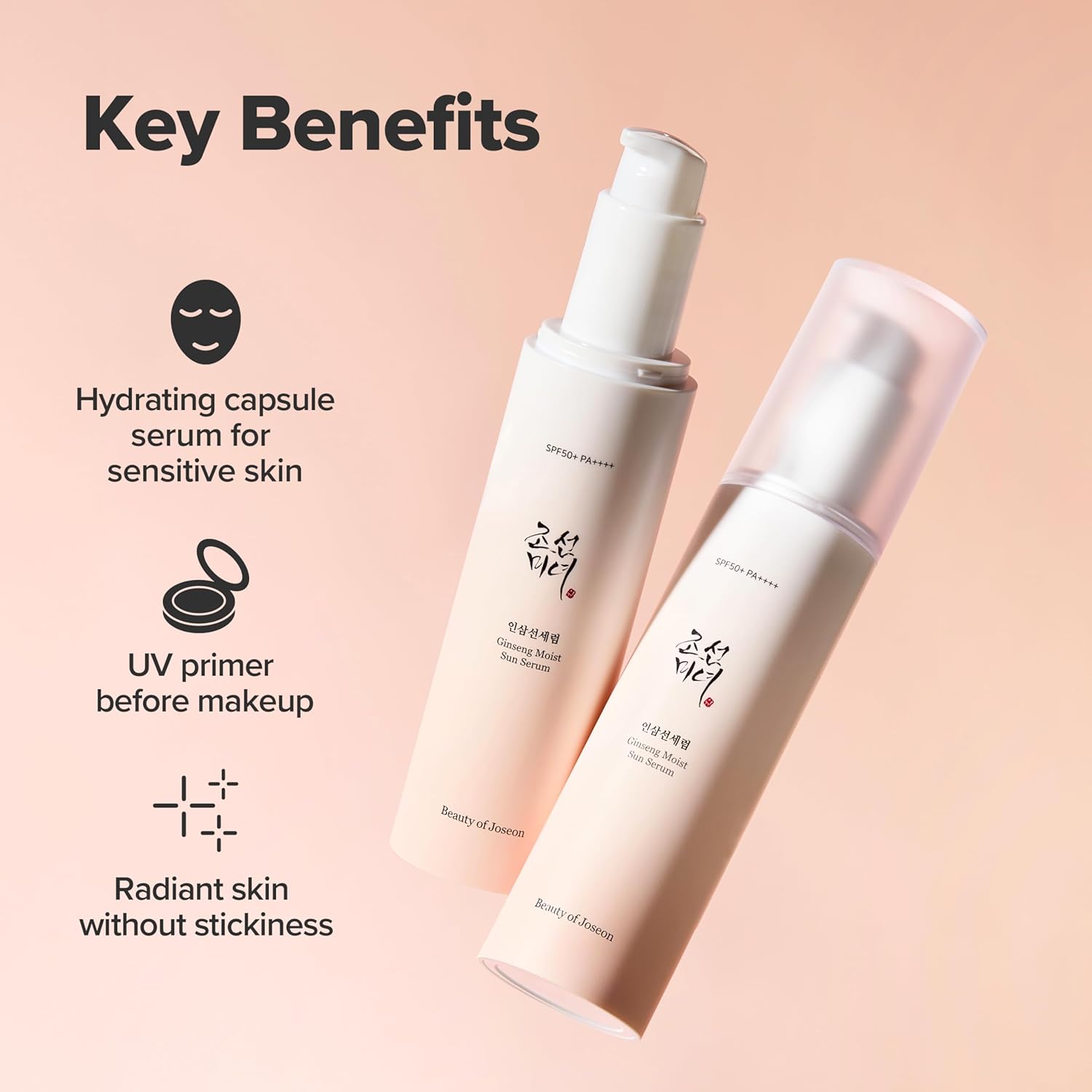 Beauty of Joseon Ginseng Moist Sun Serum Αντηλιακό Serum για το Σώμα SPF50 50ml