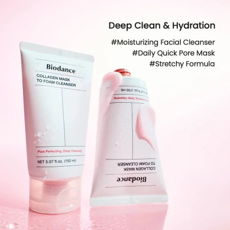 Biodance Collagen Mask To Foam Cleanser 150 ml-Μάσκα Κολλαγόνου σε Αφρό Καθαρισμού 150ml