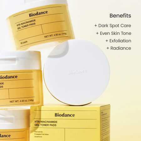 Biodance Vita Niacinamide Pads Τόνωσης Προσώπου με Νιασιναμίδη & Υαλουρονικό Οξύ 60τμχ