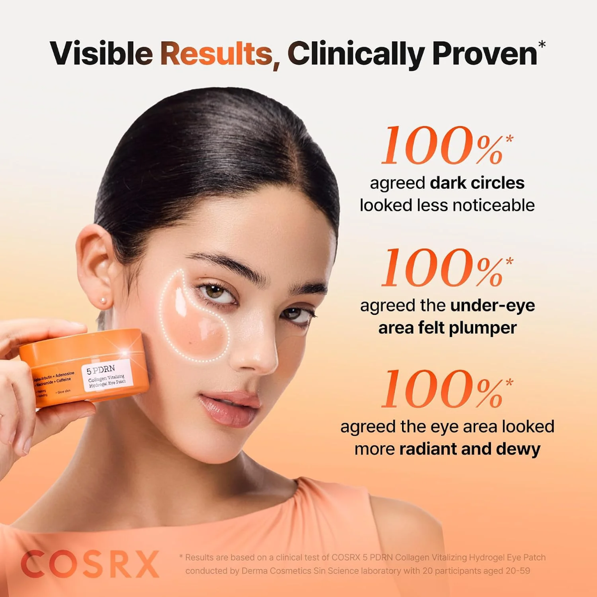 COSRX 5 PDRN Collagen Vitalizing Hydrogel Eye Patch 60 pcs