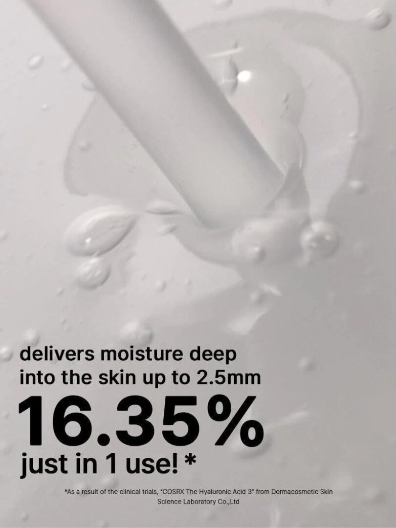 COSRX The Hyaluronic acid 3 - Ορός με υψηλή συγκέντρωση υαλουρονικού οξέως