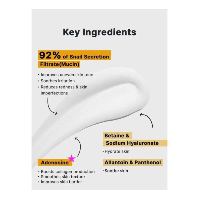 Cosrx Advanced Snail 92 All In One Αντιγηραντική & Αναπλαστική Κρέμα Προσώπου Ημέρας με Έκκριμα Σαλιγκαριού 50ml