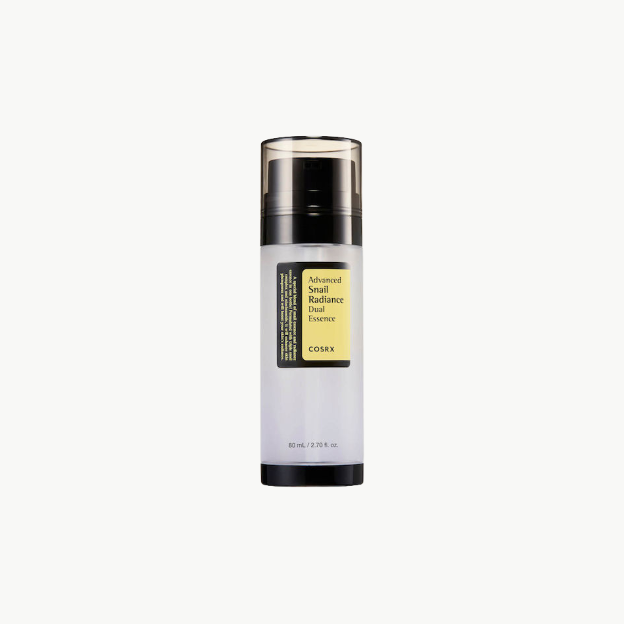 Cosrx Advanced Snail Radiance Dual Ενυδατικό & Αντιγηραντικό Essence Προσώπου με Έκκριμα Σαλιγκαριού & Νιασιναμίδη για Λάμψη 80ml