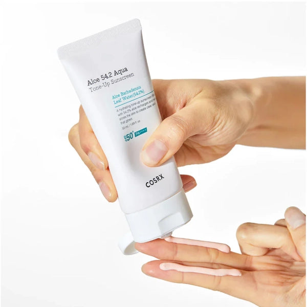 Cosrx Aloe 54.2 Aqua Tone Up Αντηλιακό Προσώπου SPF50 με Χρώμα 50ml