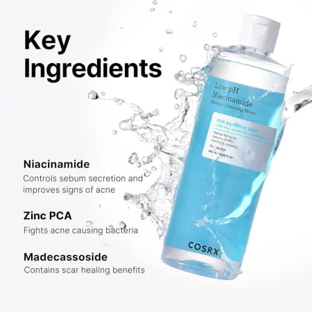 Cosrx Low pH Niacinamide Micellar Cleansing water – Νερό καθαρισμού με χαμηλό pH  400ml