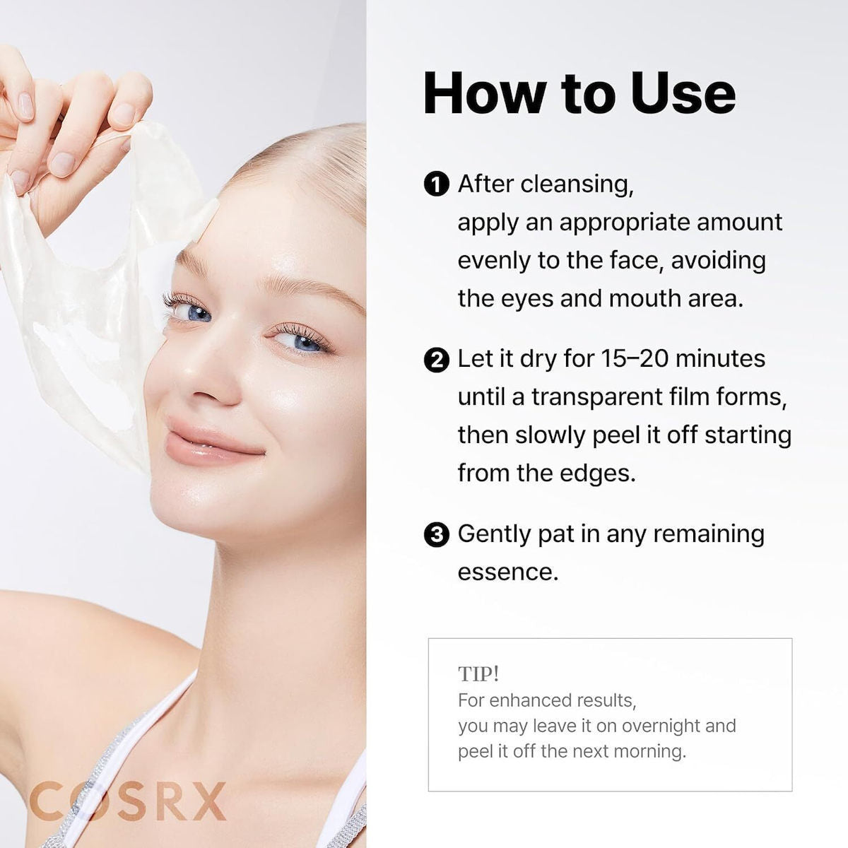 Cosrx Pdrn Exosome Peel Off Μάσκα Προσώπου για Λάμψη Και Σύσφιξη 50ml