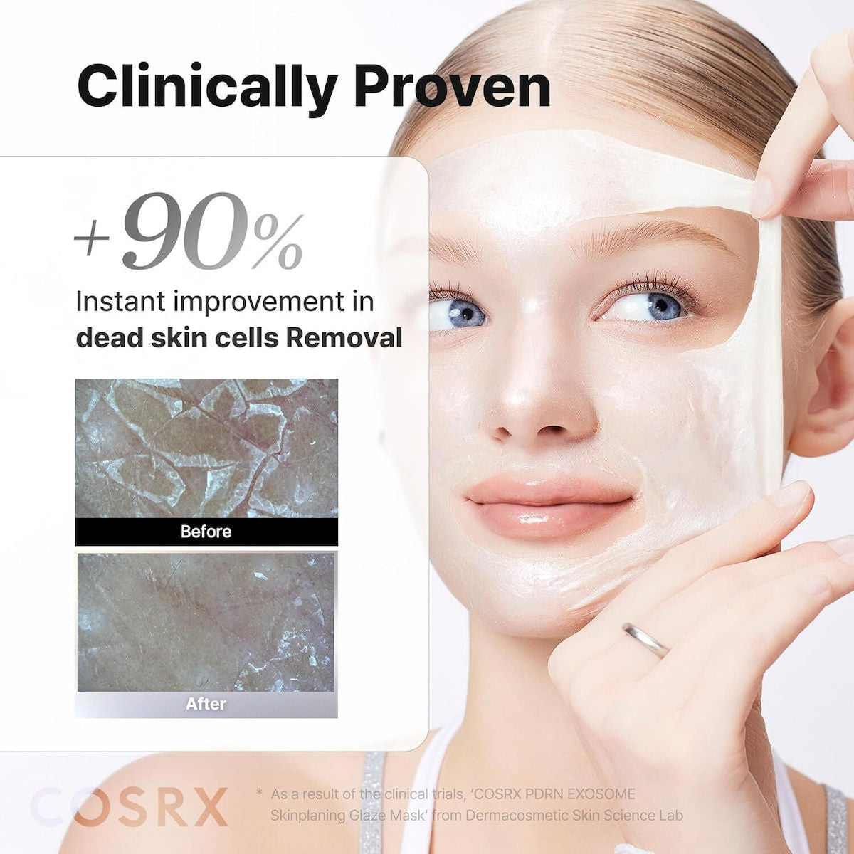 Cosrx Pdrn Exosome Peel Off Μάσκα Προσώπου για Λάμψη Και Σύσφιξη 50ml