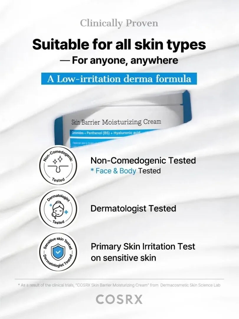 Cosrx Skin Barrier Moisturizing Cream Ενυδατική κρέμα με κηραμίδια και πανθενόλη 450ml