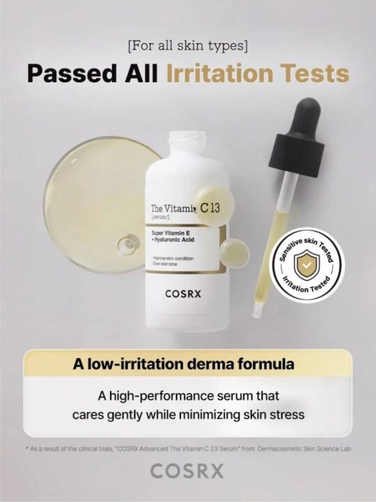 Cosrx The Vitamin C 13 Ενυδατικό & Αντιγηραντικό Serum Προσώπου με Βιταμίνη C & Βιταμίνη E για Αποτοξίνωση & Πανάδες 20ml