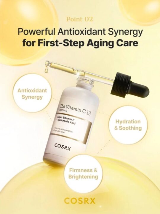 Cosrx The Vitamin C 13 Ενυδατικό & Αντιγηραντικό Serum Προσώπου με Βιταμίνη C & Βιταμίνη E για Αποτοξίνωση & Πανάδες 20ml