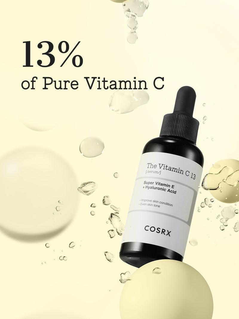 Cosrx The Vitamin C 13 Ενυδατικό & Αντιγηραντικό Serum Προσώπου με Βιταμίνη C & Βιταμίνη E για Αποτοξίνωση & Πανάδες 20ml