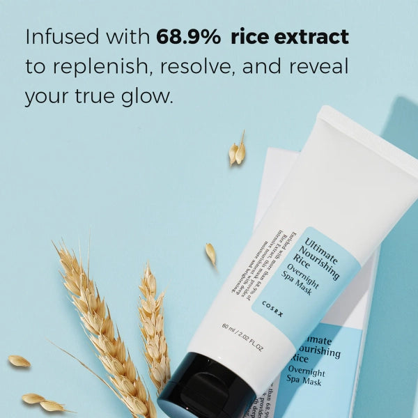 Cosrx Ultimate Nourishing Rice Spa Μάσκα Ομορφιάς Προσώπου Νύχτας για Αναζωογόνηση Με Νιασιναμίδη 60ml