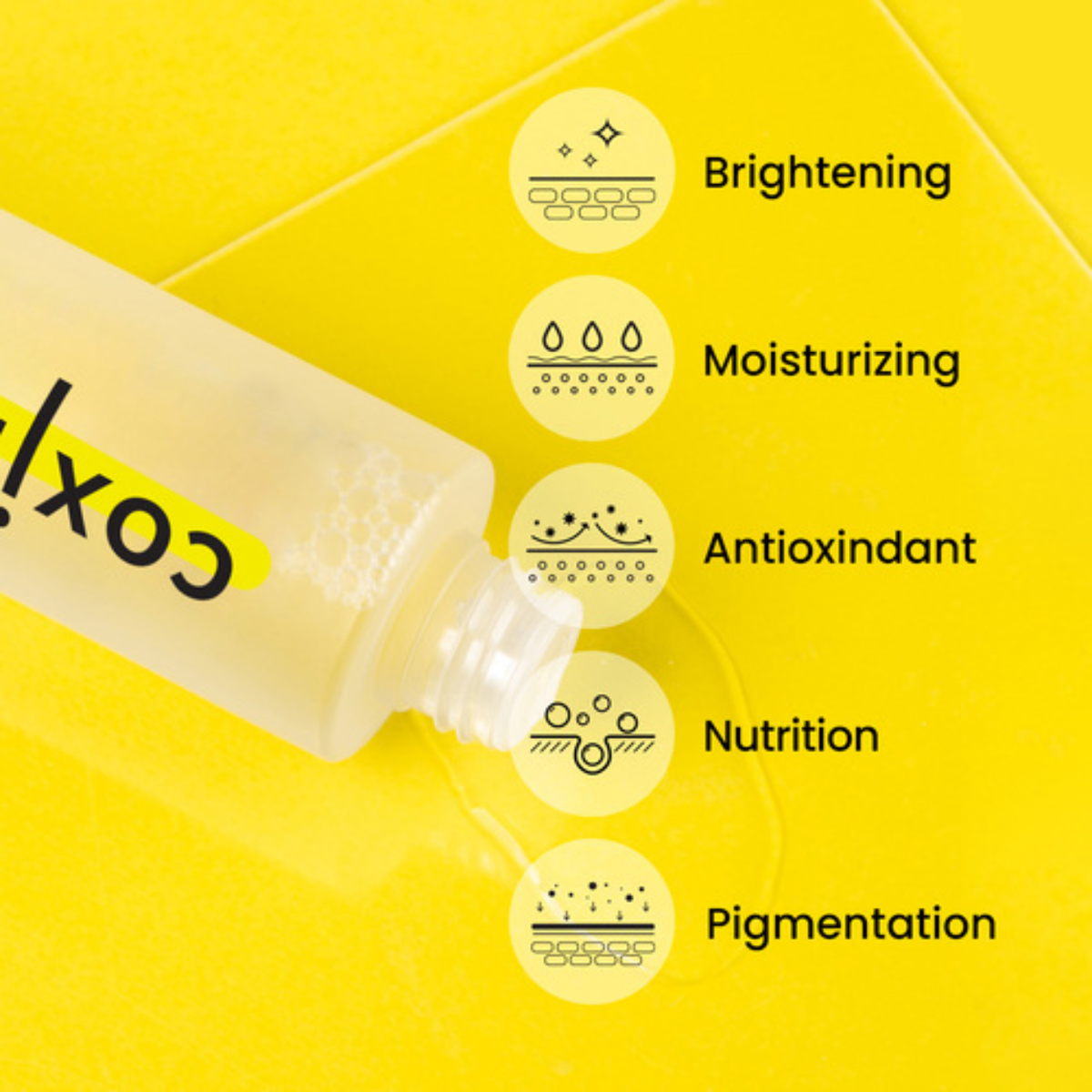 Coxir Vita C Bright Υγρό Τόνωσης Προσώπου με Νιασιναμίδη, Πανθενόλη & Υαλουρονικό Οξύ 150ml