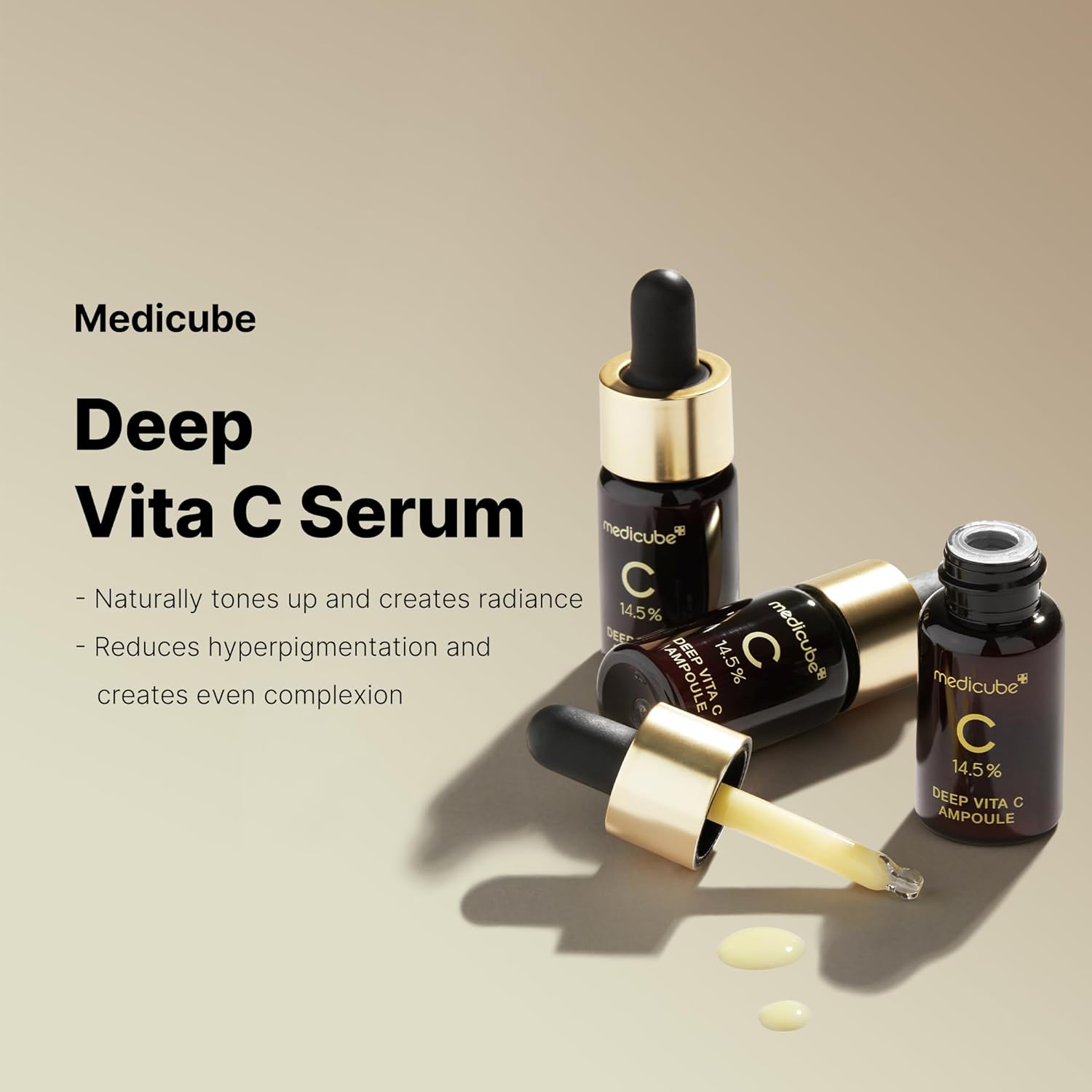Deep Vita C Ampoule 2.0 3 τμχ - Ορός Λάμψης και Αντιγήρανσης με Βιταμίνη C