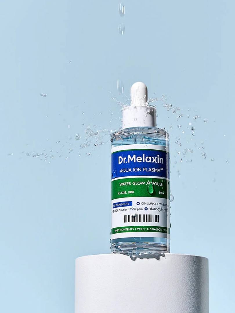 Dr.Melaxin Aqua Ion Plasma Water Glow Ampoule 50ml- Ενυδατικός ορός με 8 τύπους υαλουρονικού