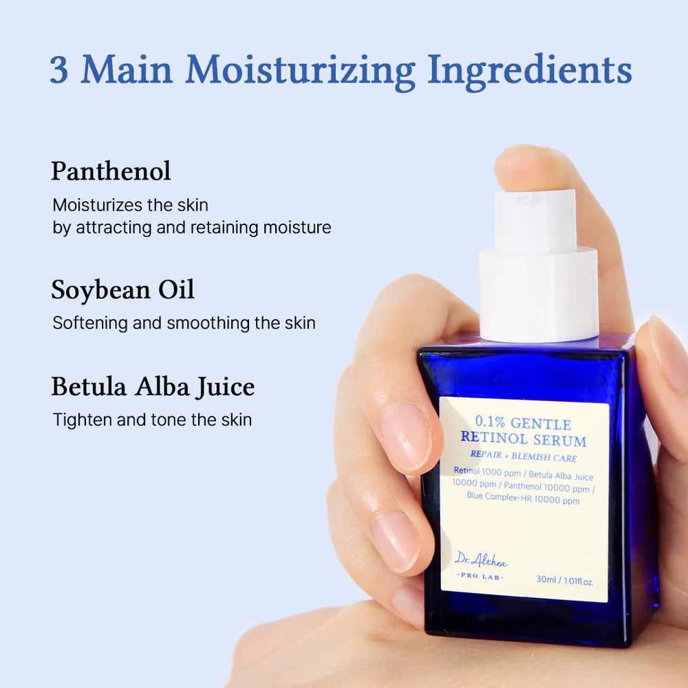 Dr. Althea 0.1% Gentle Retinol Serum Προσώπου με Bakuchiol & Ρετινόλη 30ml