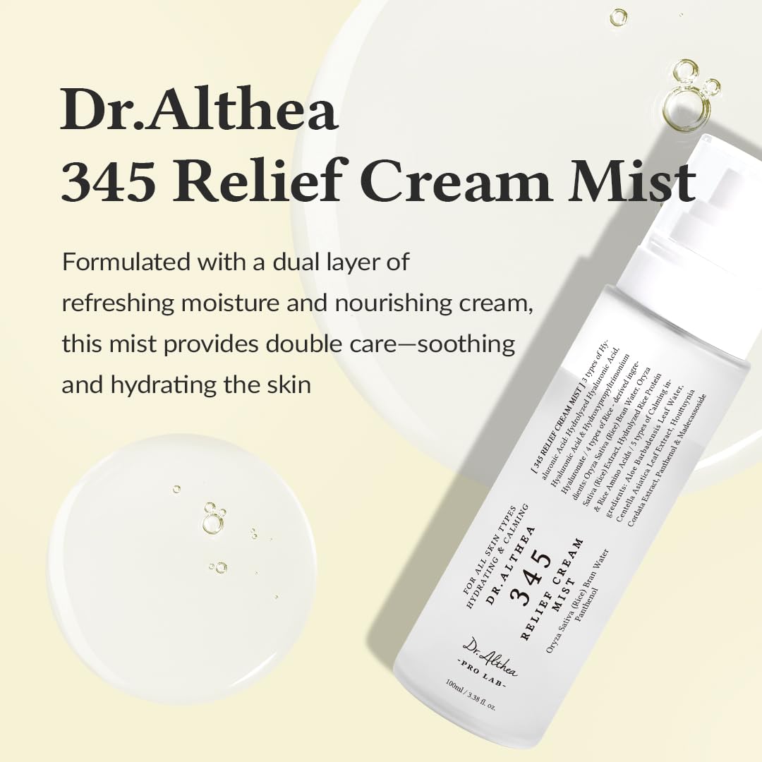 Dr. Althea 345 Relief Cream Mist Ενυδατική Κρέμα Προσώπου 100ml