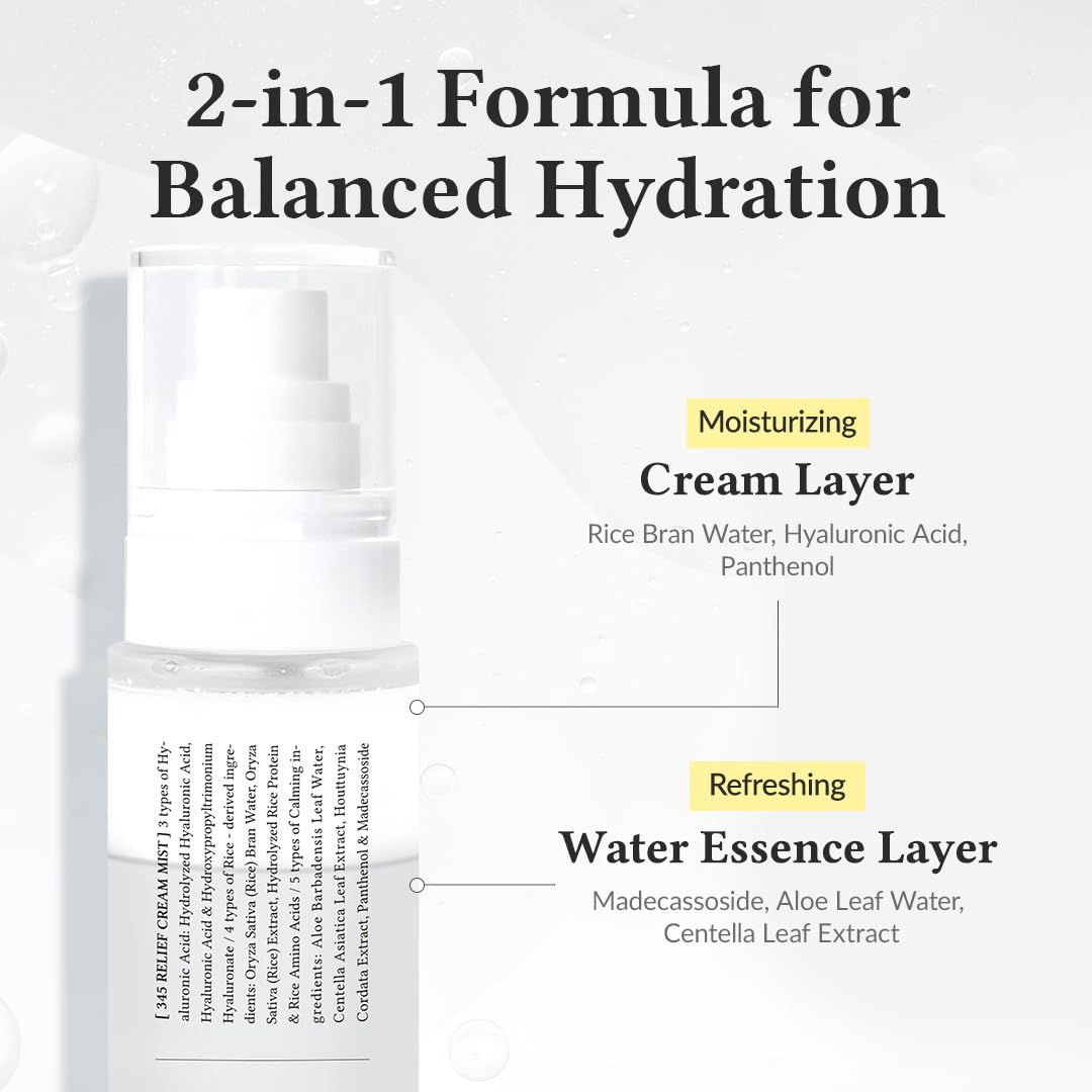 Dr. Althea 345 Relief Cream Mist Ενυδατική Κρέμα Προσώπου 100ml