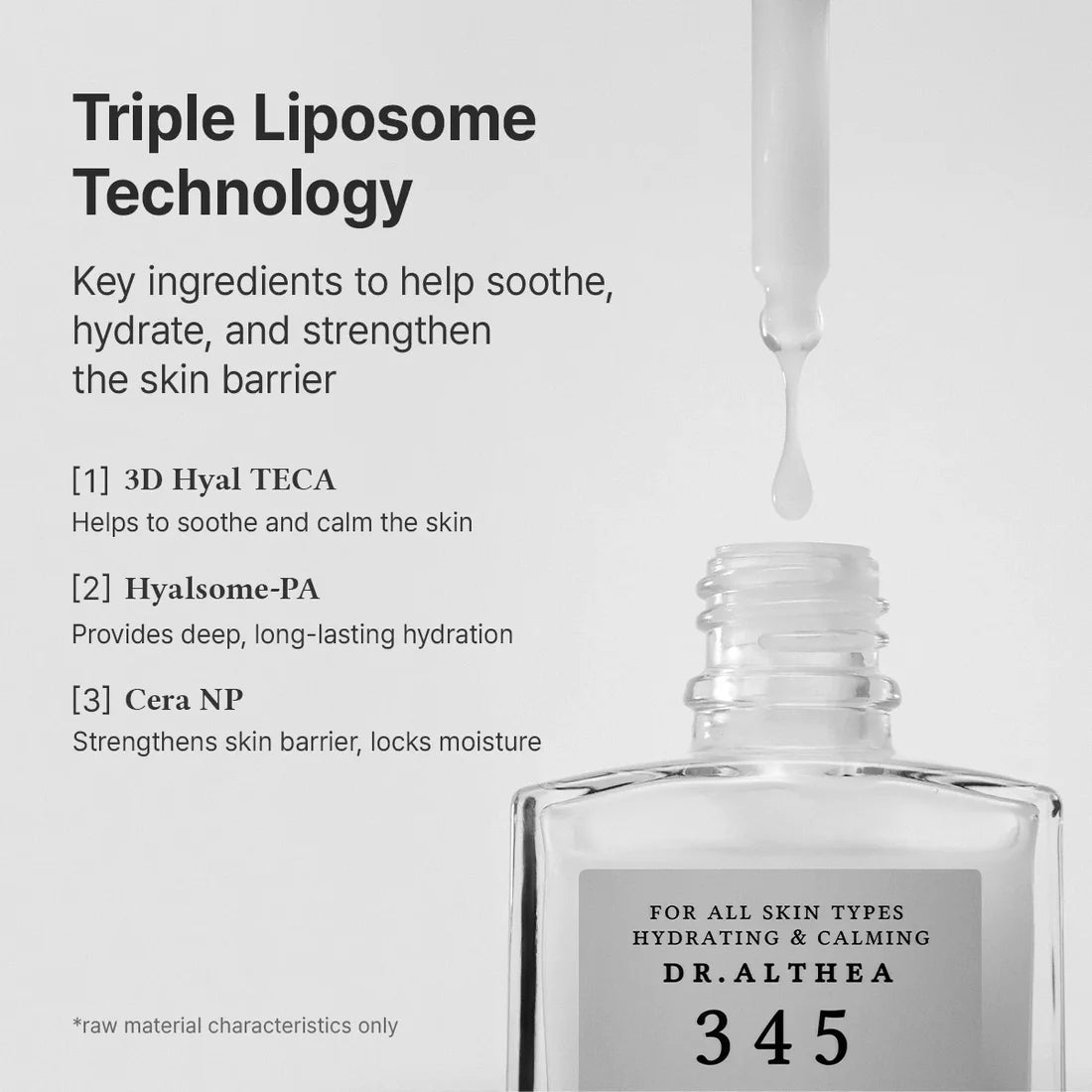 Dr. Althea 345 Relief Serum Καταπραϋντικό & Ενυδατικό Serum Προσώπου με Centella Asiatica & Νιασιναμίδη για Αποτοξίνωση & Αναζωογόνηση 30ml