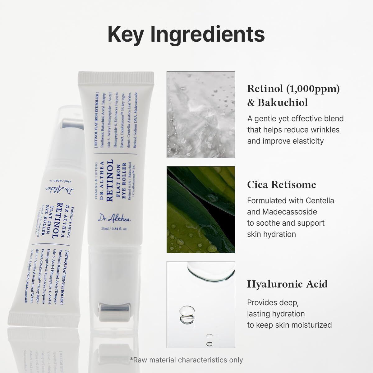 Dr. Althea Retinol Flat Iron Eye Roller Serum Ματιών με Bakuchiol & Ρετινόλη 25ml