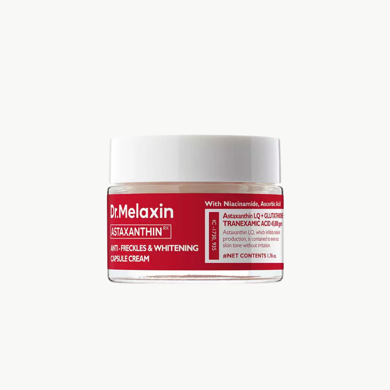 Dr. Melaxin Astaxanthin Λευκαντική Κρέμα Προσώπου 50gr