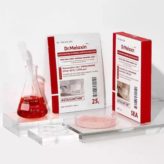 Dr. Melaxin Astaxanthin Whitening Ampoule Μάσκα Προσώπου για Λεύκανση / Λάμψη