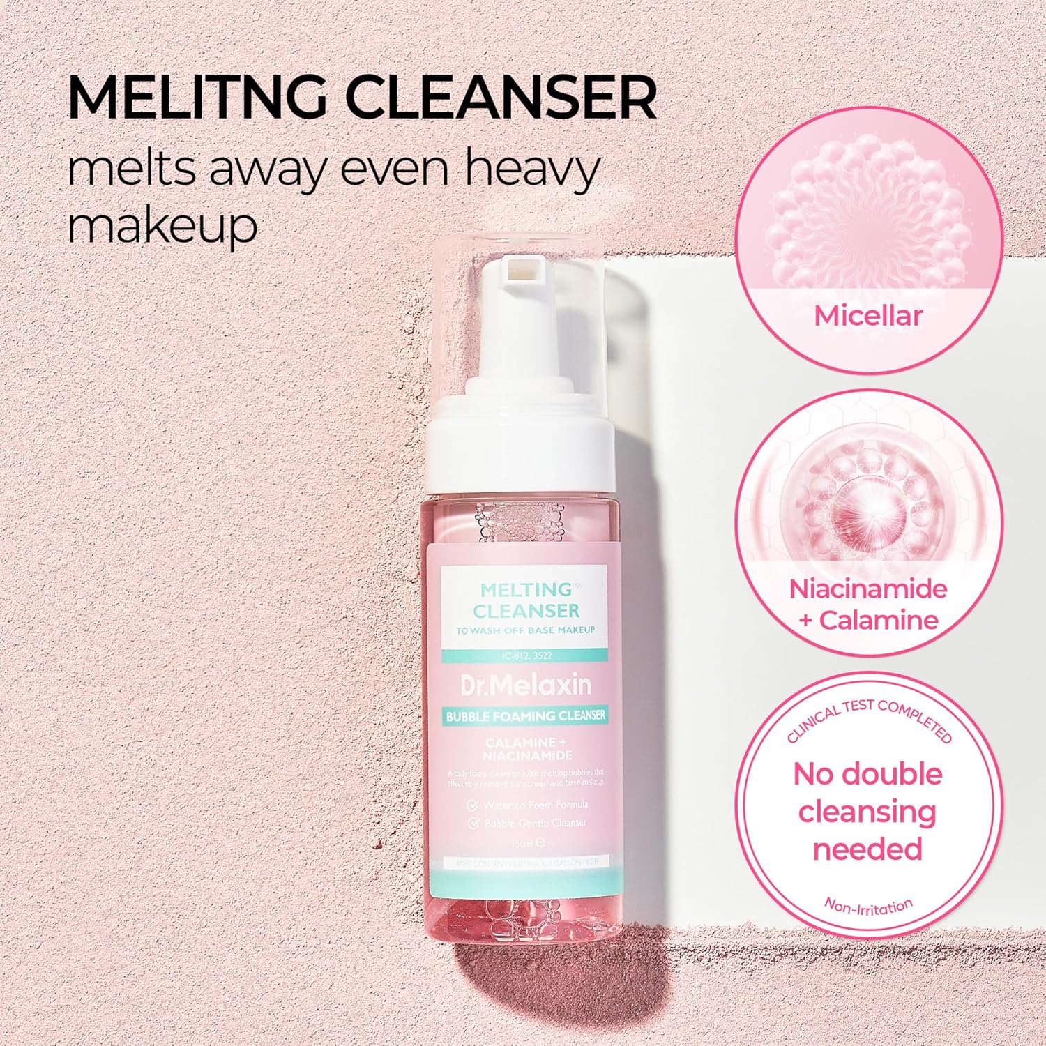 Dr. Melaxin Melting Cleanser - Αφρός Καθαρισμού που “Λιώνει” το Μακιγιάζ