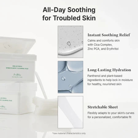 Dr.althea Stretchfit Calming Pad - Καταπραϋντικά & Δροσιστικά Pads Ενυδάτωσης 50sheets