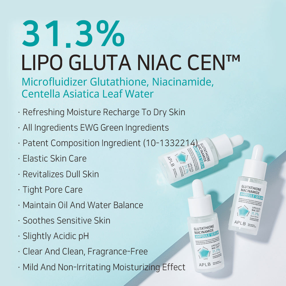 Glutathione Niacinamide Ampoule Serum - Ορός Λάμψης & Ομοιόμορφου Τόνου