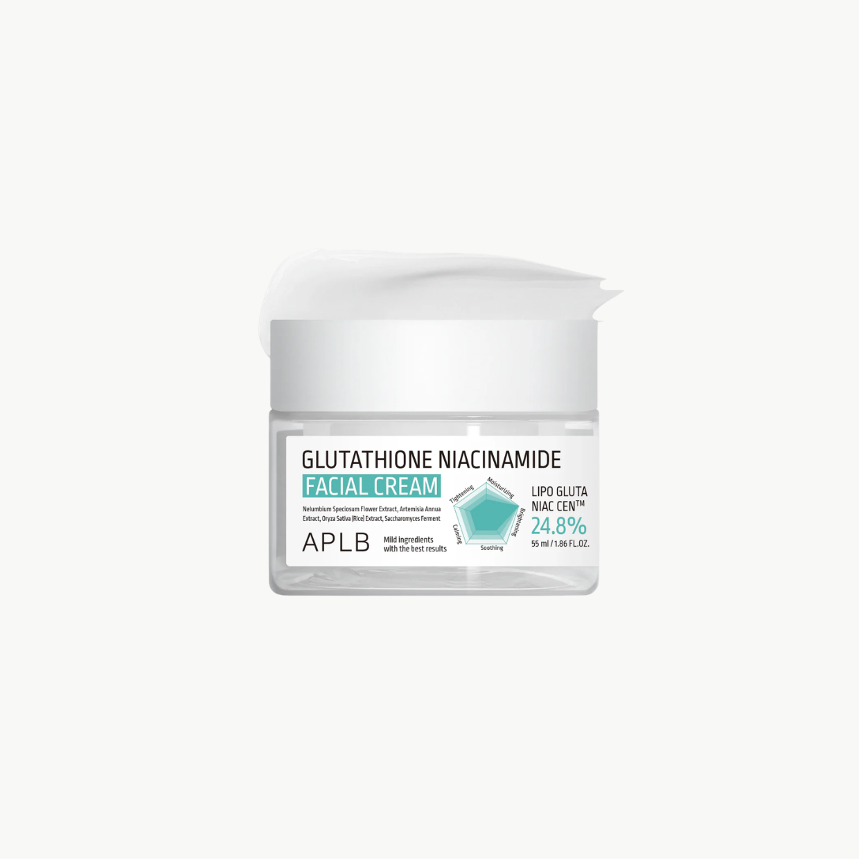 Glutathione Niacinamide Facial Cream - Κρέμα Προσώπου για Λάμψη & Ομοιόμορφο Τόνο
