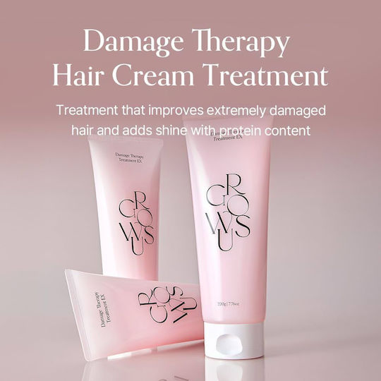 Growus Μάσκα Μαλλιών για Επανόρθωση 220gr