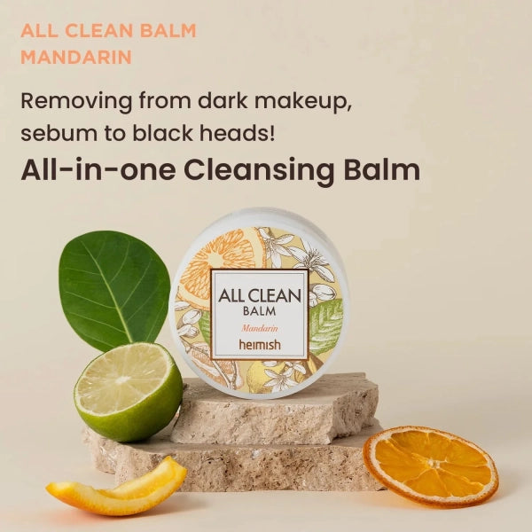 Heimish All Clean Balm Mandarin Balm Αφαίρεσης Μακιγιάζ Προσώπου για Ακνεϊκές Επιδερμίδες 120ml