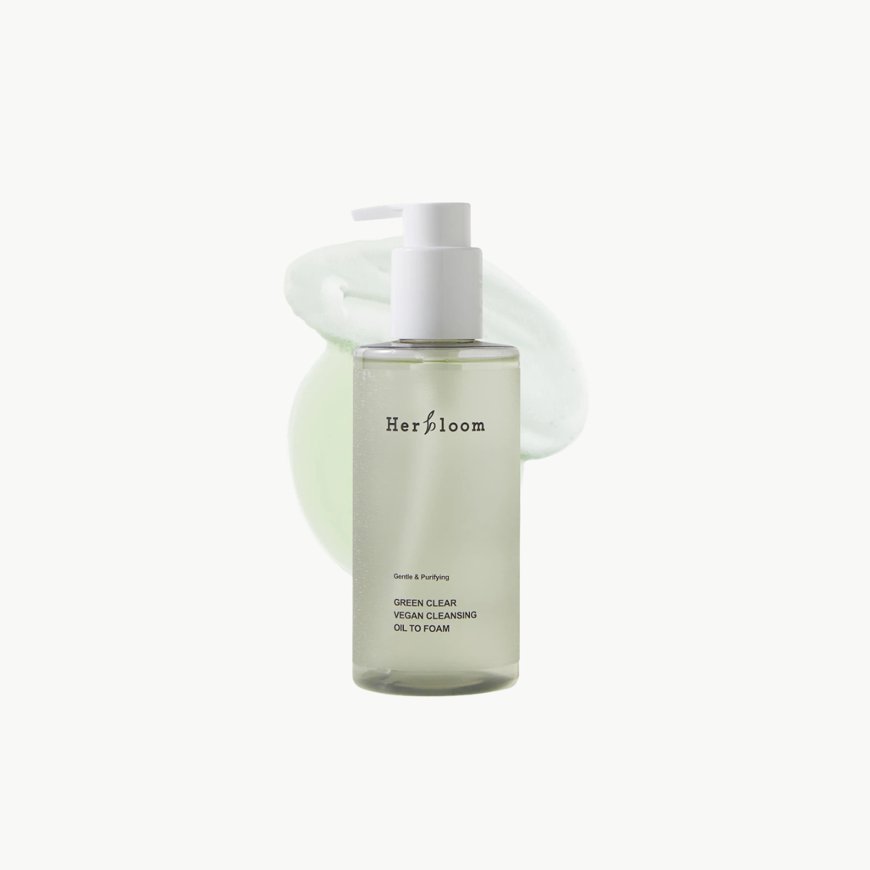 Herbloom  Green Clear Vegan Cleansing Oil To Foam -Καθαριστικό 2 σε 1 που μετατρέπεται από λάδι σε αφρό 200ml
