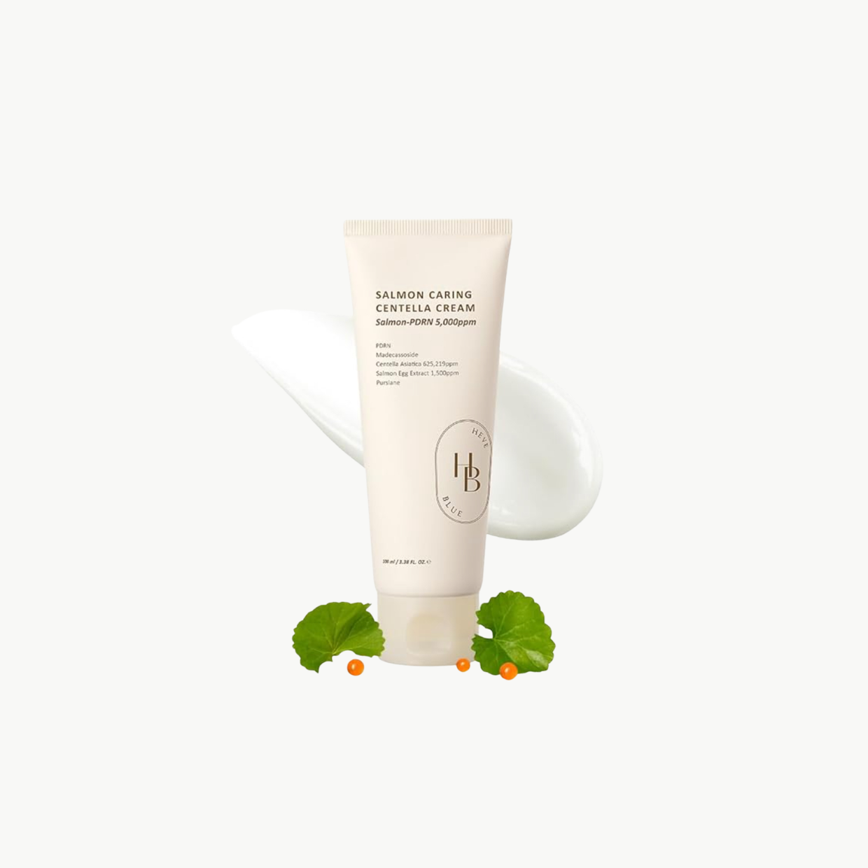 HeveBlue Salmon Caring Centella Κρέμα Προσώπου για Ενυδάτωση, Ανάπλαση & Λάμψη με Υαλουρονικό Οξύ & Κολλαγόνο 100ml